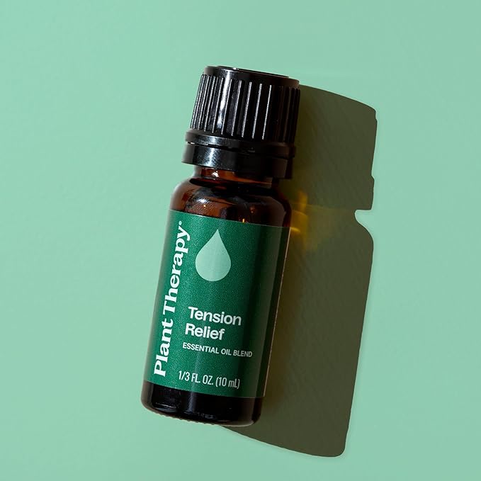 Plant Therapy Tension Relief Essential Oil Blend 10 mL (1/3 oz) 100% Pure, Undiluted, Therapeutic Grade