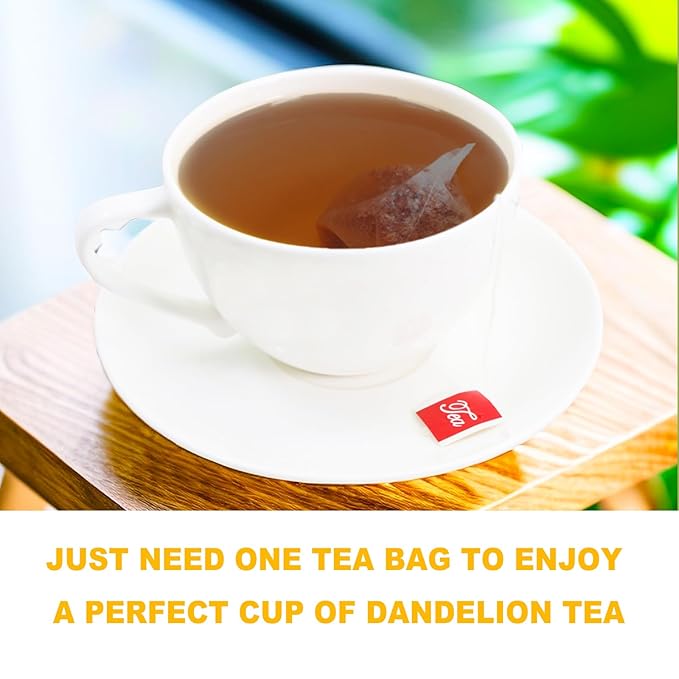 TEARELAE - Dandelion Root Tea - 2.5g x 120 Count - Premium Roasted Dandelion Tea Bags with Pleasant Nutty Aroma - Caffeine Free - Support Healthy Digestion