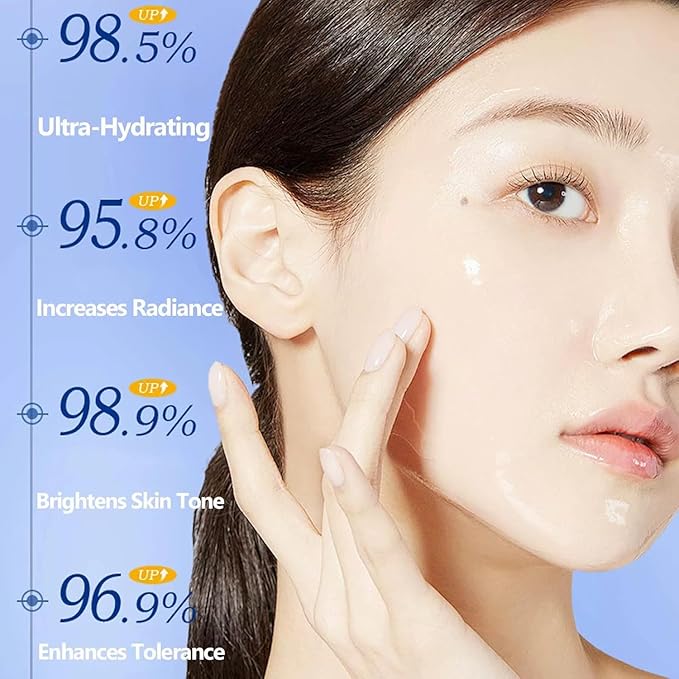 Hyaluronic Acid Serum for Face, 3% Ultra-Hydrating Formula, 30 pcs Glass Vials, Deep Moisturizing and Anti-Aging