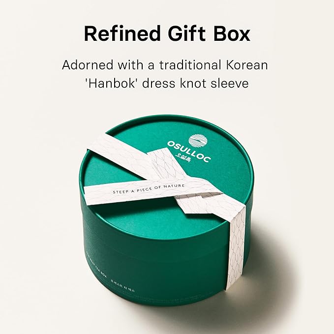 Osulloc For:rest Tea Box (42 Count, 6 Types x 6ea,) Exquisite & Unique Gift idea For Tea Lover, Variety Gift Box Sampler, 6 Unique Blended tea from Jeju Island