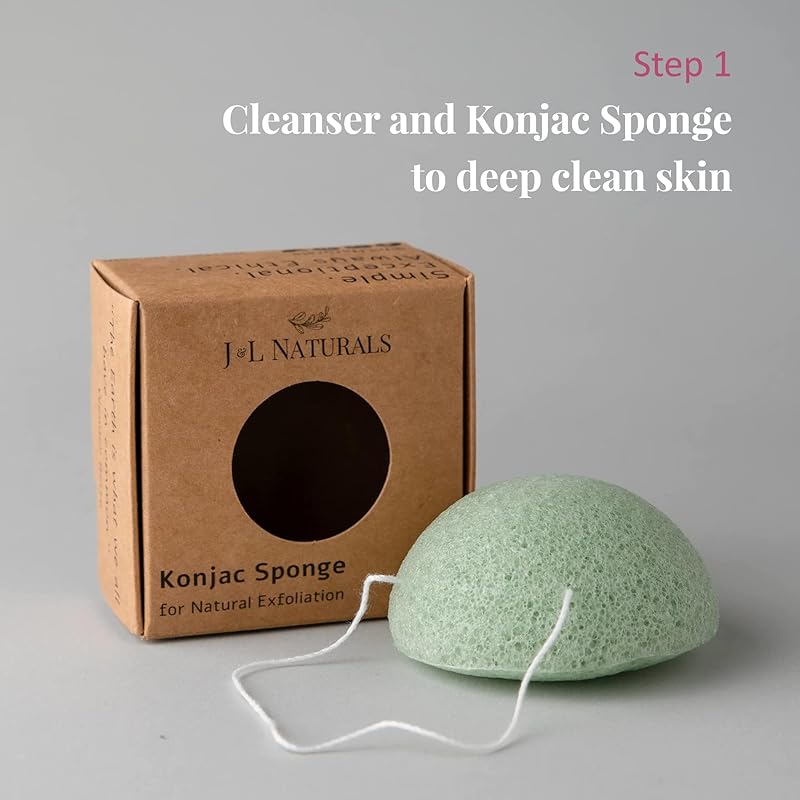 J&L Naturals Exceptional Skin Regimen Kit With Cleansing Bar, Face Salve, Konjac Sponge, Lip Balm | For Oily, Dry, Mature, and Combination Skin | Zero Waste (Hydrate (dry skin), Exceptional)