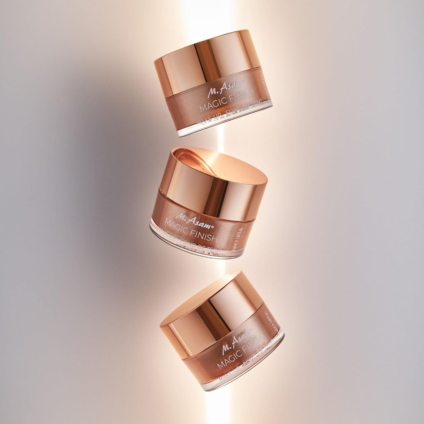 M. Asam MAGIC FINISH Duo Set – Make-Up Mousse (1.01 Fl Oz) & Lipstick Hazelnut Heaven (0.14 Oz), 4in1 Primer, Foundation, Concealer and Powder & Satin Lipstick in creamy-nutty Nude Shade