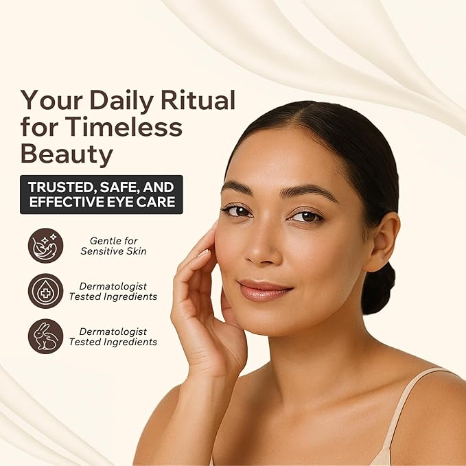 Sericin Reviving Eye Serum - Age Defying Eye Serums with Silk Protein to Smooth Fine Lines & Hydrate- Night Eyes Serums Reduces Puffiness & Fine Lines- Wrinkle Serum for Youthful Skin- 1.2 OZ