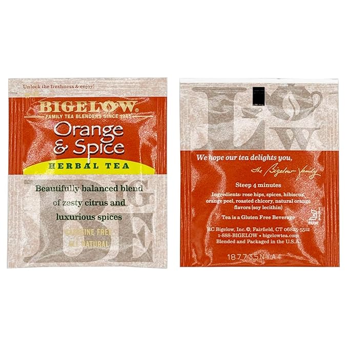 Bigelow Caffeine Free 6 Flavor Herbal Tea Variety Pack - Decaf Tea with Mint Medley, Cinnamon Apple, I Love Lemon, Orange & Spice, Cozy Chamomile, Cranberry Apple (30 Total Herbal Tea Bags) - Herbal Tea Sampler by Dr. Variety