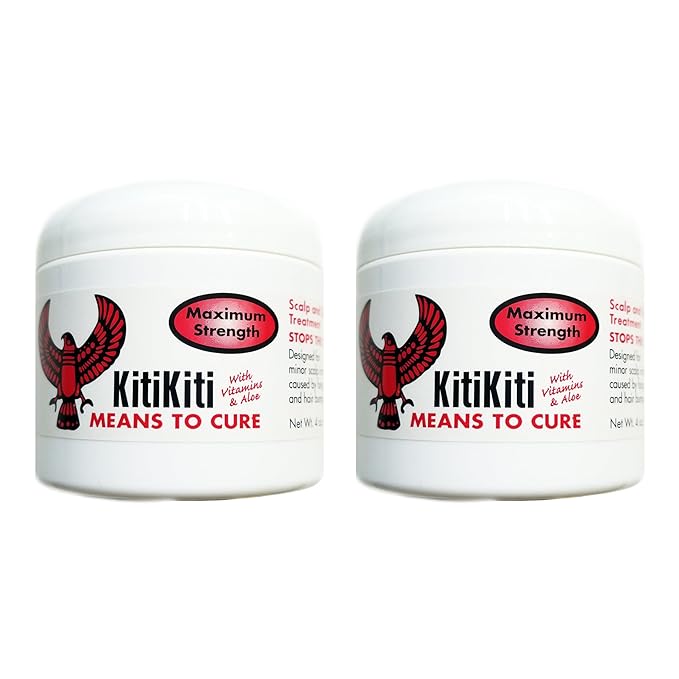 KitiKiti Scalp and Skin Treatment Maximum Strength 4oz Jar (2 Pack)