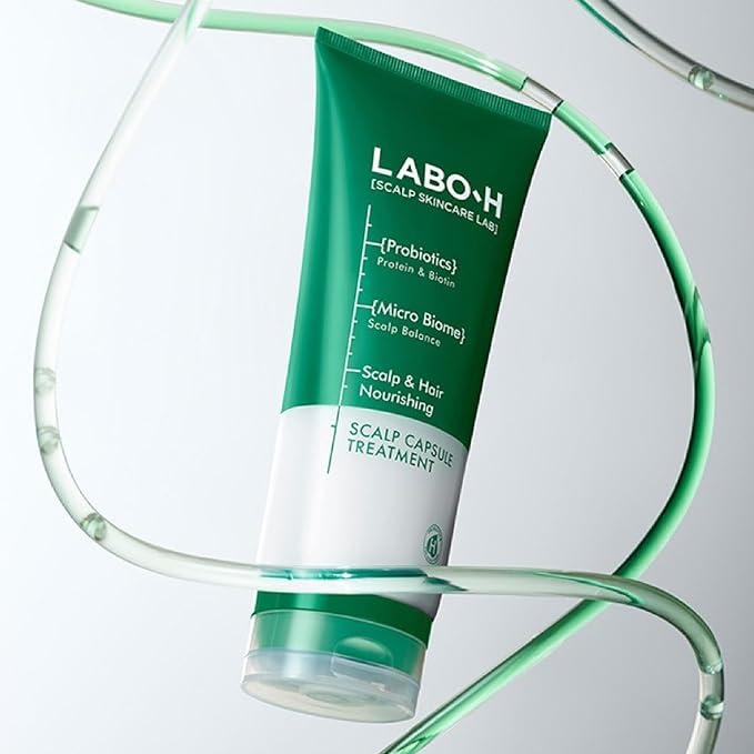 L.A.B.O-H Scalp Capsule Treatmentt- Korean Hair & Scalp Care with Green Probiotics - Moisturizing Low pH Formula for Dry Scalp - Scalp Detox & Moisturizer (200ml x 1pack)