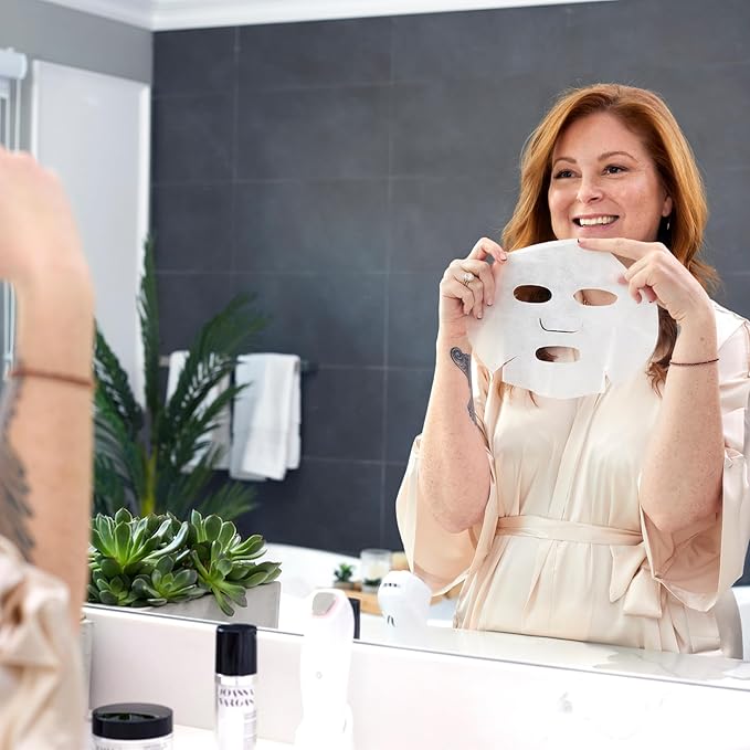 Joanna Vargas Eden Instant Face Lift Facial Masks - Anti Aging Sheet Mask - Skin Firming Face Sheet Mask - Hydrating Sheet Mask for Glowing Skin - Premium Face Mask Skin Care with Hyaluronic Acid 1pc