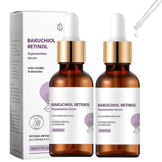 Venature Bakuchiol Retinol Rejuvenation Serum, Retinol & Vitamin for Wrinkles Bakuchiol Retinol Face Serum Korean, Retinol Serum for Wrinkles (2Pcs)