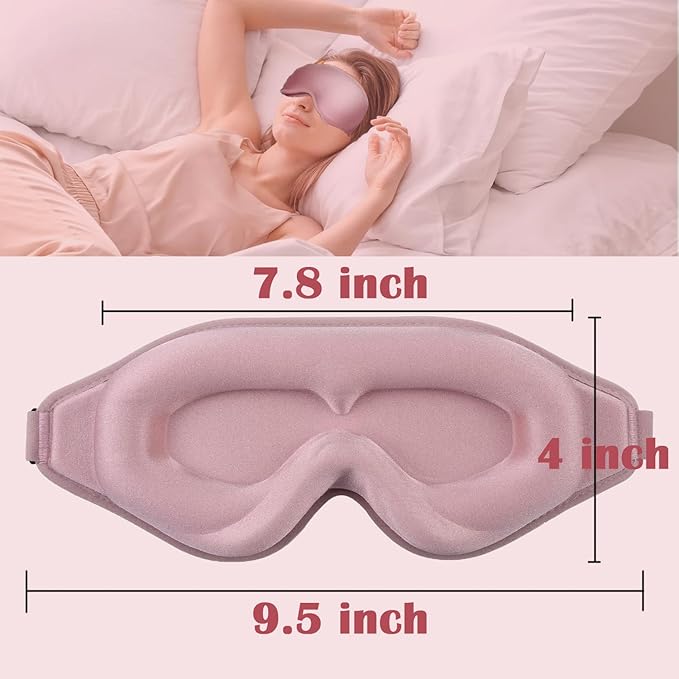 Eye Mask for Lash Extensions, Sleeping Mask for Women, 3D Contoured Eyelash Sleeping Mask for Extensions, Eye Covers for Sleeping for Travel, Airplane, Meditation