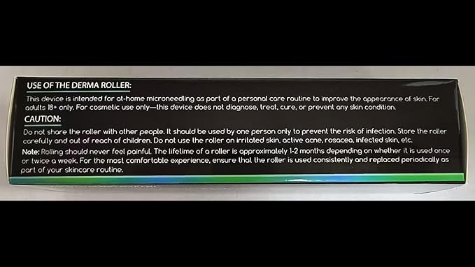 Beard and Hair Derma Roller (1Pack) by Tilcare - Sterile Titanium Derma Roller 0.25mm