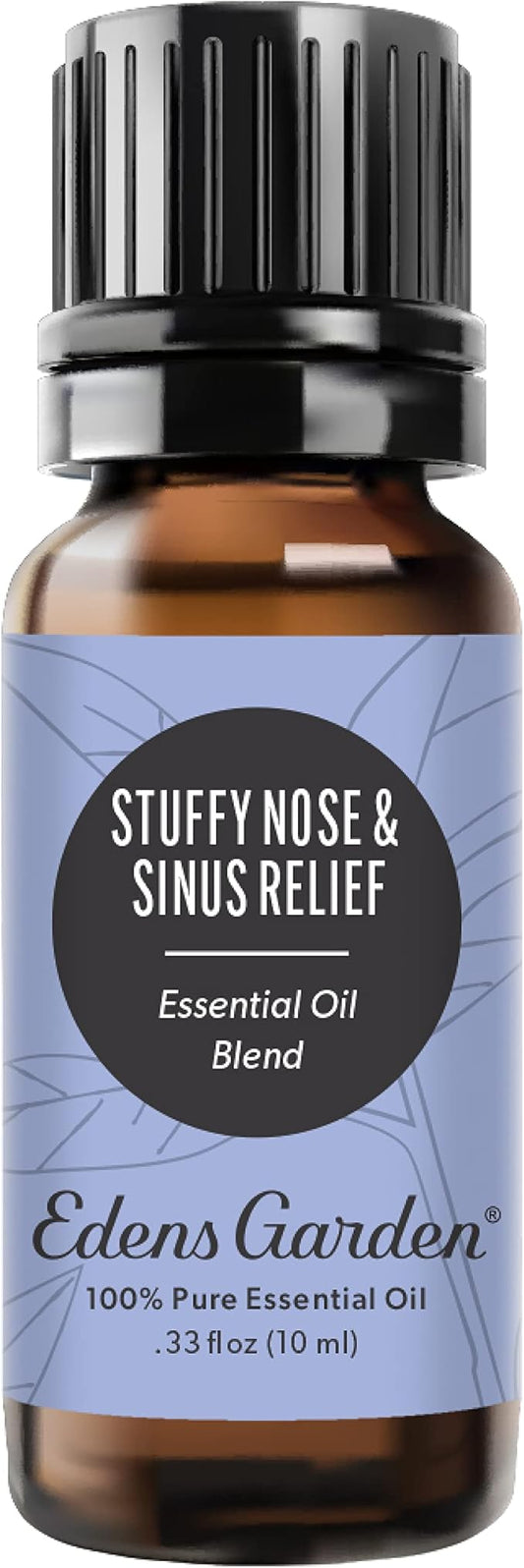 Edens Garden Stuffy Nose & Sinus Relief Essential Oil Blend- 100% Pure Premium Grade, Undiluted, Natural, Therapeutic, Aromatherapy, The Best for Diffusing, Skin, Face, Humidifiers 10 ml (.33 fl oz)