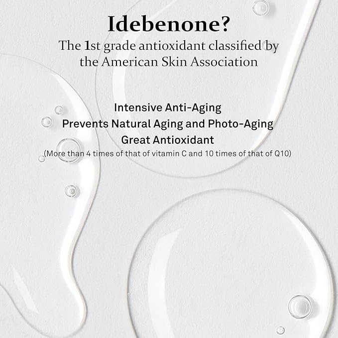 ULTRAV Idebenone Anti Aging Facial Mask Sheet – Antioxidant, Deep Moisturizing – Hypoallergenic Tencel Sheet - Aqua Shine Mask 10 Sheets