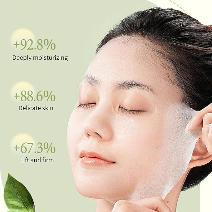 BLUE LOVE 40-Pack Hydrating Facial Masks for Women & Man – Moisturizing Sheet Masks for All Skin Types – Ultimate Skincare Mask Set for Radiant Skin