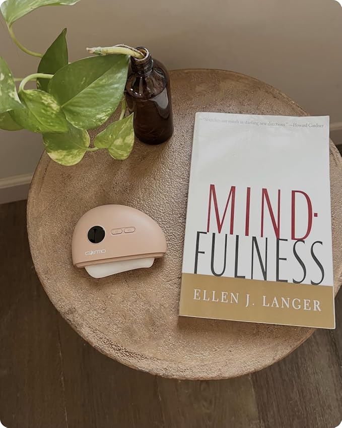 Cosmo LunaStone Gua Sha - Electric Face Massager & Body Scraper Tool - Premium Device for Facial Lifting, Skin Tightening, Jawline Sculpting, Puffiness & Myofascial Release, Acupressure (Terracotta)