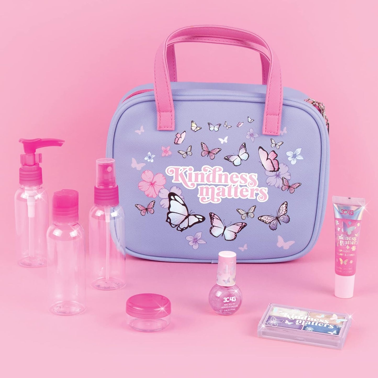 3C4G Make It Real Butterfly Away Travel & Cosmetic Set