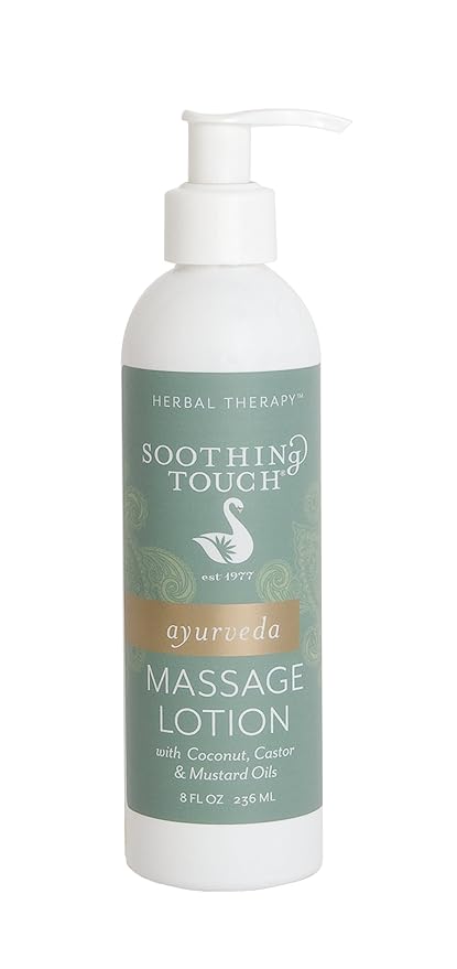 Soothing Touch Ayurveda Massage Lotion, Unscented, 8 Ounce
