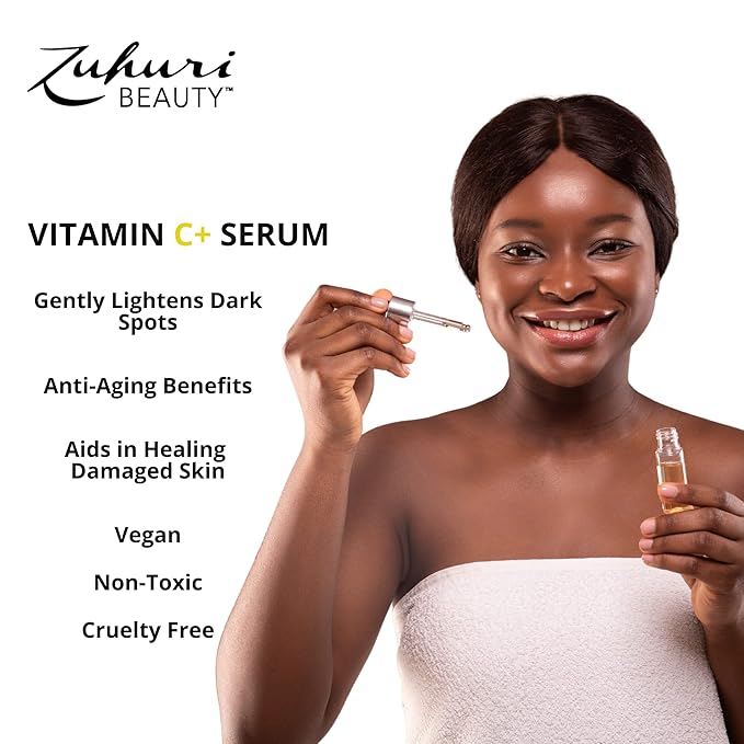 Vitamin C+ Serum Lightens Dark Spots, Repairs Damaged Skin and Helps to Prevent Signs of Aging.