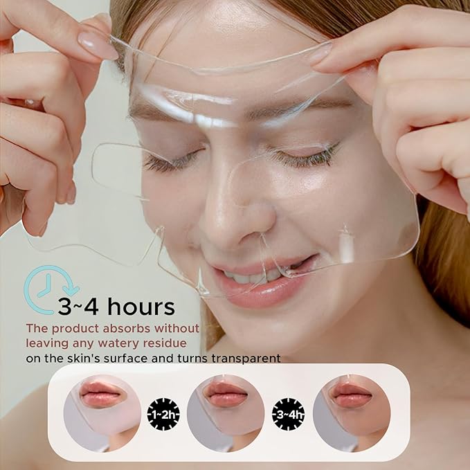 Collagen Face Mask,Deep Collagen Overnight Mask,A sheet mask with low molecular weight collagen for lifting,Stretching, Firming and Moisturizing,34g*5ea