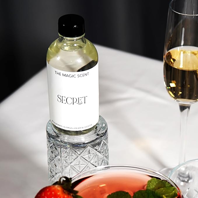 Secret Oils for Diffuser - HVAC, Cold-Air, & Ultrasonic Diffuser Oil - Essential Oils for Diffusers Aromatherapy - Rose and Jasmine Oil - 8.5 fl oz, 250 mL