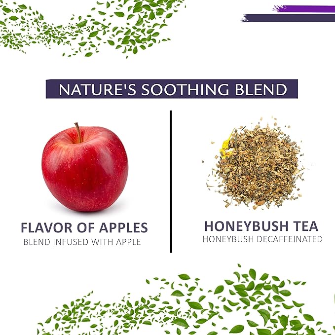 Birdsong Turaco Chai: Organic Apple Chai Herbal Tea, Caffeine Free Tea with 100% Natural Sweet Flavor of Apple, Cardamom and Cinnamon Notes and Health Benefits, Decaffeinated Honeybush Loose Leaf