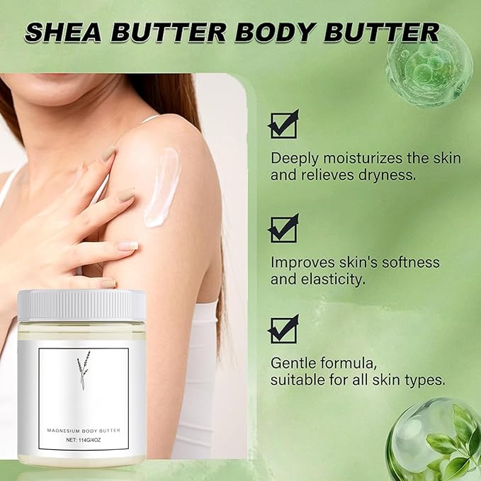 Neuropathy Cream, Magnesium Cream for Neuropathy,Magnesium Body Butter,Long-Lasting Hydration to Keep Skin Feeling Soft,Suitable for All Skin Types（2pcs）