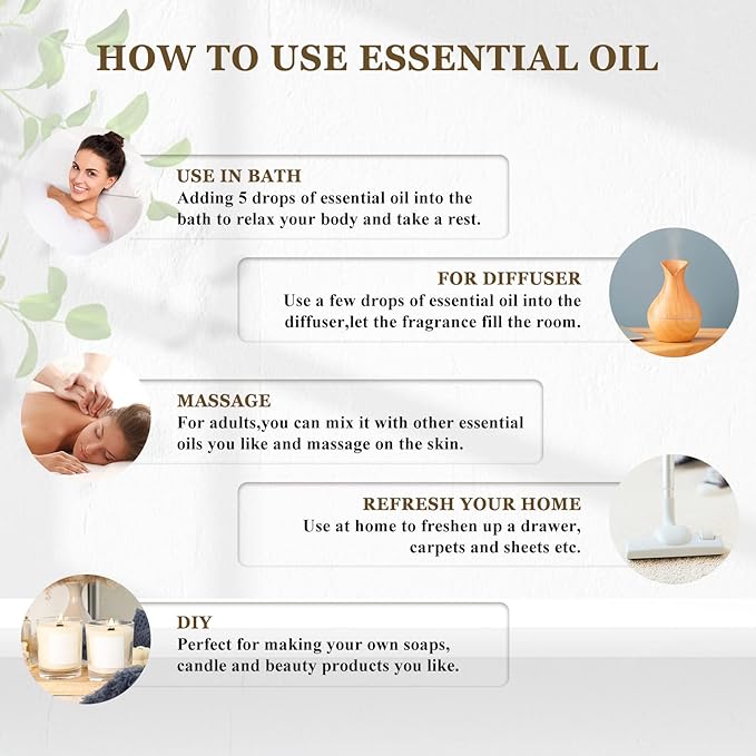 Vetiver Essential Oil 4oz/118ML Large Bottle Vetiver Oil Premium Essential Oil for Candle Making, Humidifier, Diffusers - with Glass Dropper