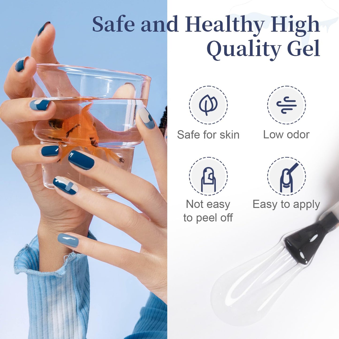 JODSONE 4 Bottles of 15 Capacities of Nail Dehydrator Nail Primer Base Top Coat Long Lasting and Easy to Apply Large Bottle