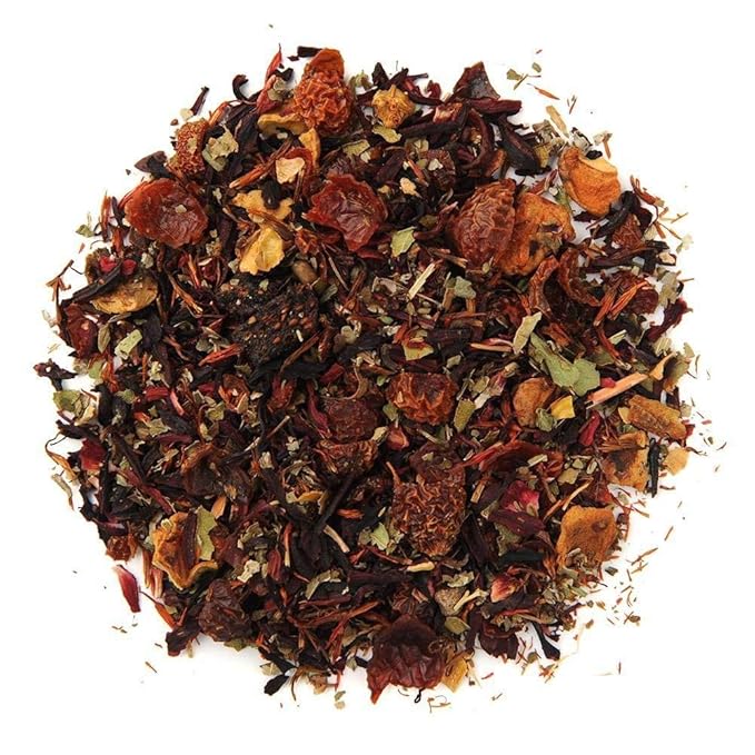 Organic Positively Tea Company, Very Berry Citrus, Herbal Tea, Loose Leaf, 4 Ounce