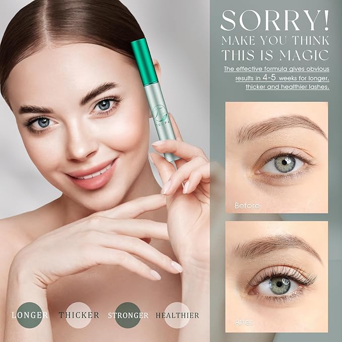 Lash Treatment:Strengthen and nourish lashes for a healthier look. 0.1 Fl. Oz (3 mL) (Green)