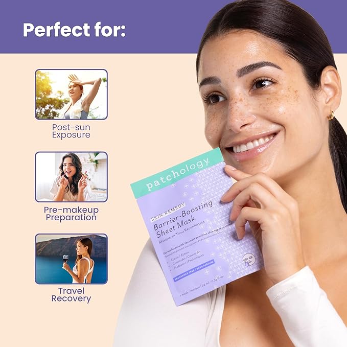 Patchology Skin Remedy Barrier-Boosting Sheet Mask - Single
