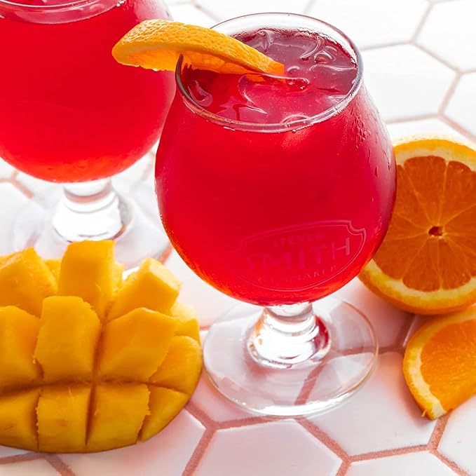 Smith Teamaker Hibiscus Mango Iced Tea No. 42, Refreshing, Caffeine-Free, Sustainably Grown, Full Leaf Herbal Iced Tea, 10 Count, 1 Quart Sachets