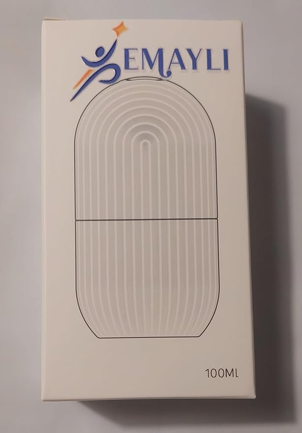 Facial Beauty Ice Roller Silicone Container, Skin Care Ice Massager for Firming and Beautiful Skin. (Black)