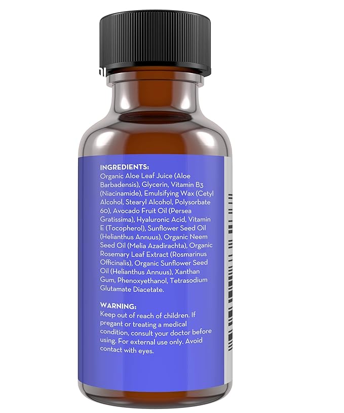 Pure Body Naturals Vitamin B3 Niacinamide Serum, 1 Fluid Ounce - Super Moisturizer Cream for A Younger Looking Face and Body - Pore Reducing Facial Lotion - Pure and Natural Ingredients