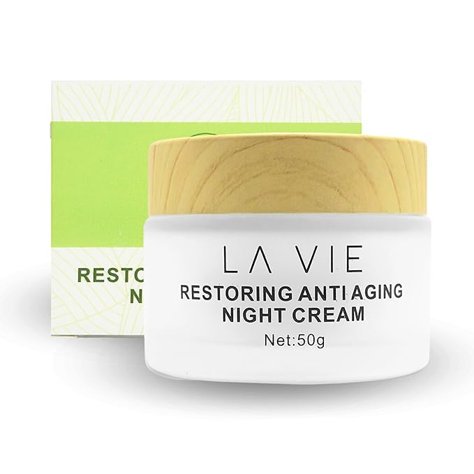 La Vie Anti-Aging Night Cream – Night Cream for Women Anti-Aging with Niacinamides, Hyaluronic Acid - Retinol Moisturizer Against Wrinkles – 1.7Fl Oz