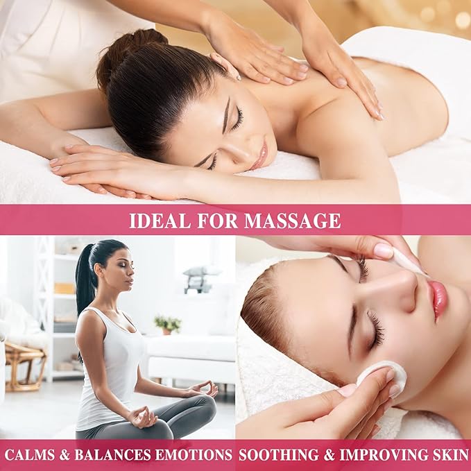 Geranium Essential Oil, MAYJAM Pure Essential Oils for Diffusers, Massage, Geranium Oil for Soap Candle Making, Huge 3.38FL.OZ Bottle