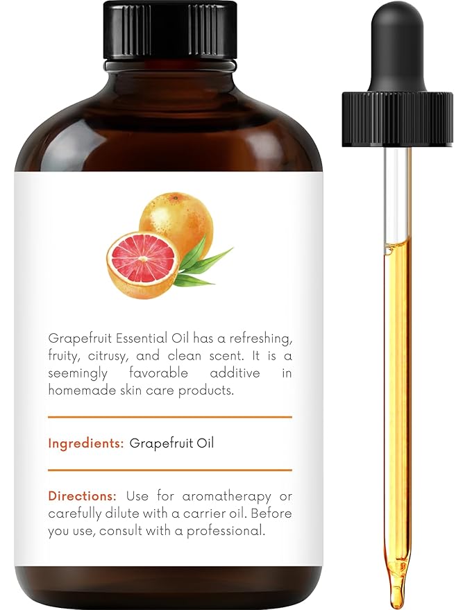 Handcraft Blends Grapefruit Essential Oil - Huge 4 Fl Oz - 100% Pure and Natural - Premium Grade Essential Oil for Diffuser and Aromatherapy