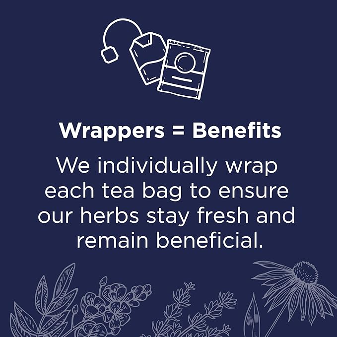 Traditional Medicinals Organic Nighty Night Extra Tea With Valerian Root for Relaxation, 48 Tea Bags