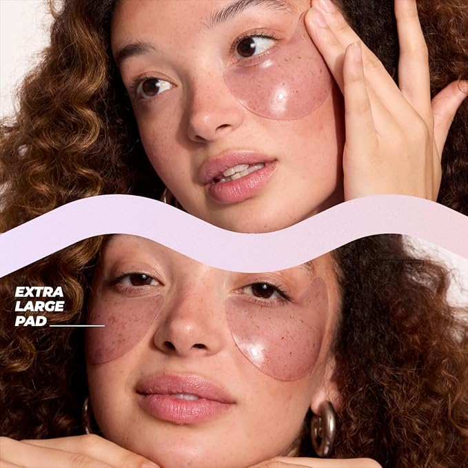 Vitamasques De-Puff Hydrogel Eye Pads, with Lavender & Vegan Collagen (Pack of 3)