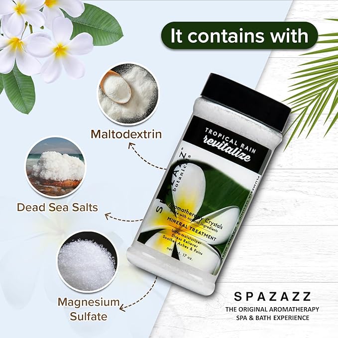 Spazazz 7370C Spa and Bath Crystals, Tropical Rain