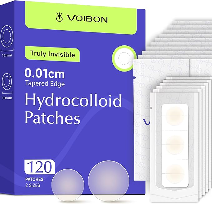 Pimple Patches for Face, Invisible Hydrocolloid Acne Patches Acne Treatment,Covering Zits & Blemishes in Skin and Face, Zit Patches with Salicylic Acid, FSA HSA Store Eligible Items 120 Count