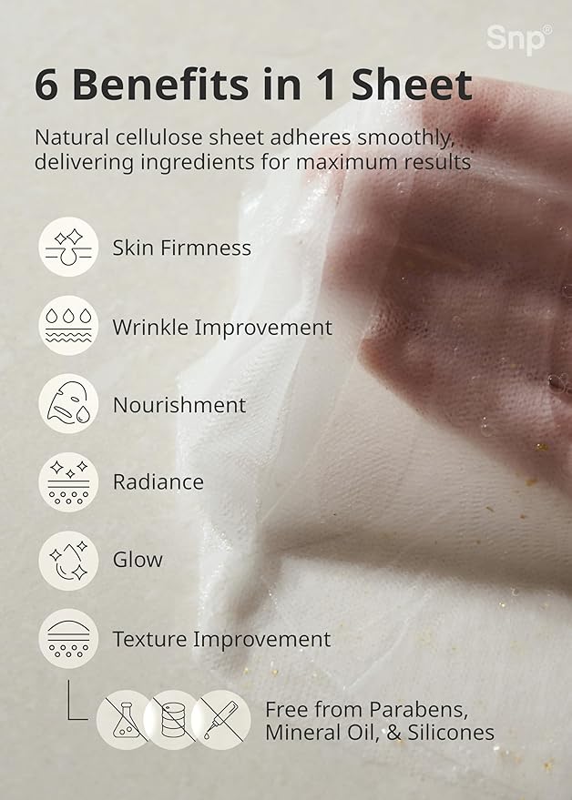 SNP [K Beauty 24K Gold Ampoule Sheet Mask & Vitaronic SOS Ampoule