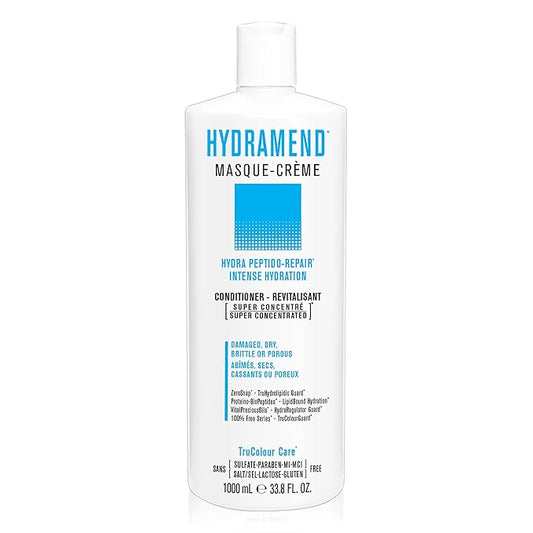 HYDRAMEND Hydrating Conditioner for Intense Hydration & Repair, Hydrates & Mends All Hair Types, Dry, Damaged, Dull, Brittle or Porous. Argan Oil, Marula Oil & Ceramides. Salon Hair Care