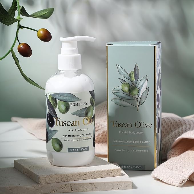 Daily Hand & Body Lotion with Moisturizing Shea Butter - Tuscan Olive - 236 ML / 8 FL OZ