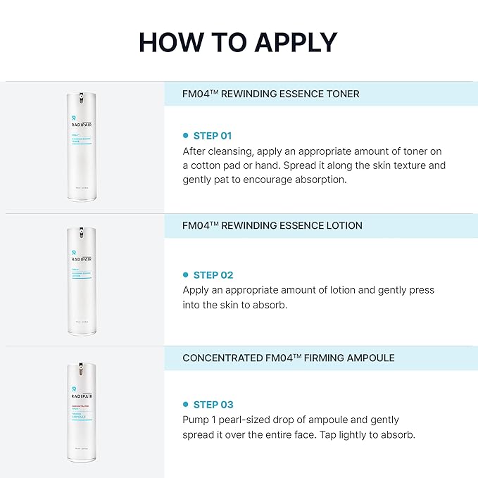 FM04 REWINDING Essence Toner, 3.72 fl oz | Nourishing and Hydrating Toner for Sensitive Skin, Korean Skin Care Toner for Face with Patented Raw Materials TFM