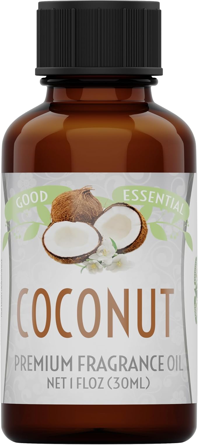 Good Essential Professional Coconut Aromatherapy & Fragrance Oil 30ml - Coconut Scent for Soap, Candle & Diffuser