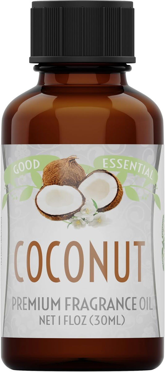 Good Essential Professional Coconut Aromatherapy & Fragrance Oil 30ml - Coconut Scent for Soap, Candle & Diffuser