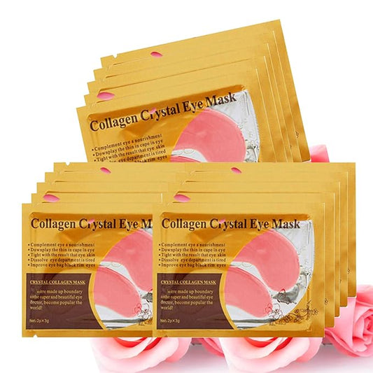 Under Eye Patches, 30PCS Pink Eye Mask, Eye Gel Pads With Collagen Treatment for Reducing Dark Circles, Lighten Wrinkles Anti-Aging Moisturizing, Fine Lines Eye Bags Puffiness Women Men