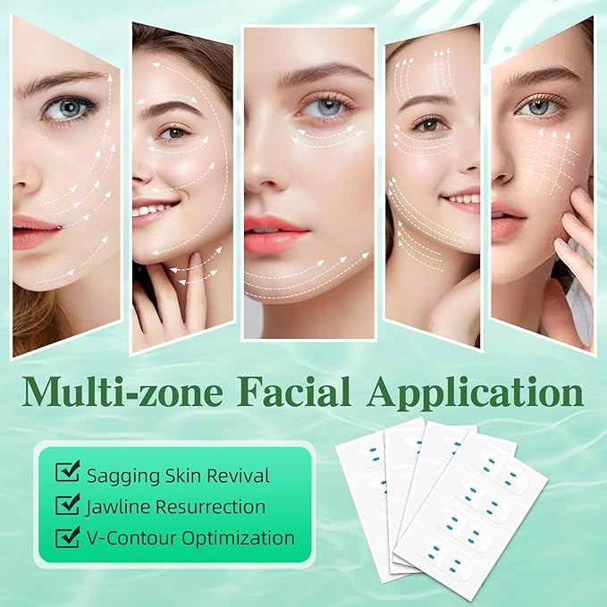 Face Tape Lifting Invisible,200PCS Face Lift Tape Invisible, Turkey Neck Tape Face Lifter Tape for Makeup Facelift Tape Instant Face Lift Facial Tape for Women Double Chin Jowls Eyebrow Sagging Skin