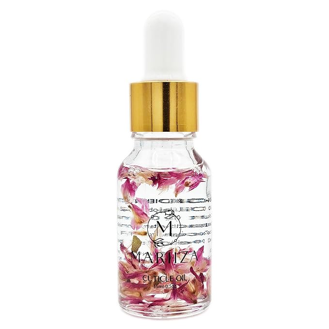 Cuticle Oil - Rose, Lemon, Jasmine, Sakura Scents - Unisex Nail Growth Oil for Men and Women - Nourishing Treatment for Healthy Nails and Cuticles (15ml, Sakura)