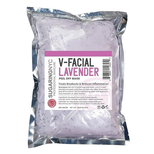 Professional Vajacial Jelly Mask Lavender - Pieces of Lavender Wholesale Refill 1kg 1 kilo Refill 2.2 lb